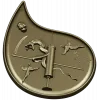 Final Drop teardrop medallion - STL 3D model for CNC