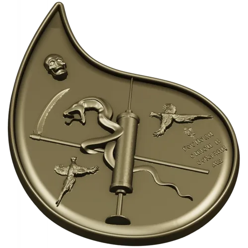 Final Drop teardrop medallion - STL 3D model for CNC