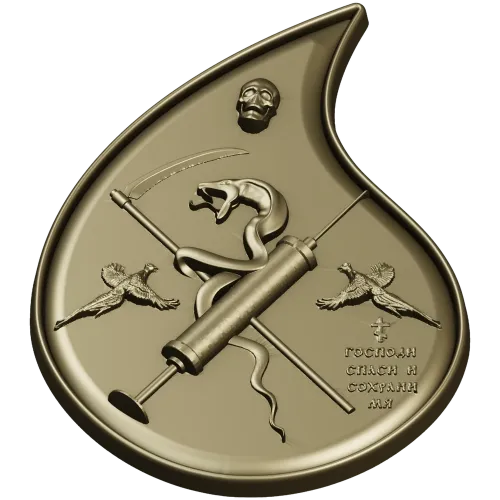 Final Drop teardrop medallion - STL 3D model for CNC