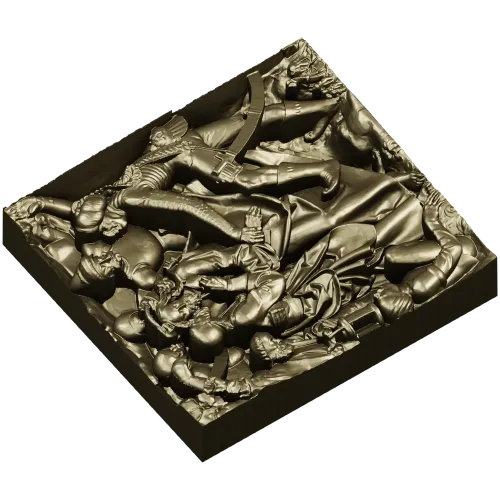 3D модель STL "Поцелуй Иуды" - рельефная панель для ЧПУ