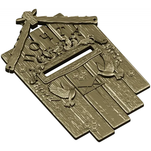 Dove Mail Plaque - detailed STL 3D model for CNC