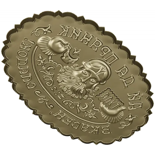 Пряничный медальон "Старый купец" - 3D STL модель для ЧПУ