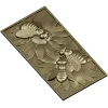 Bees on Daisies - High-Relief STL Panel for CNC
