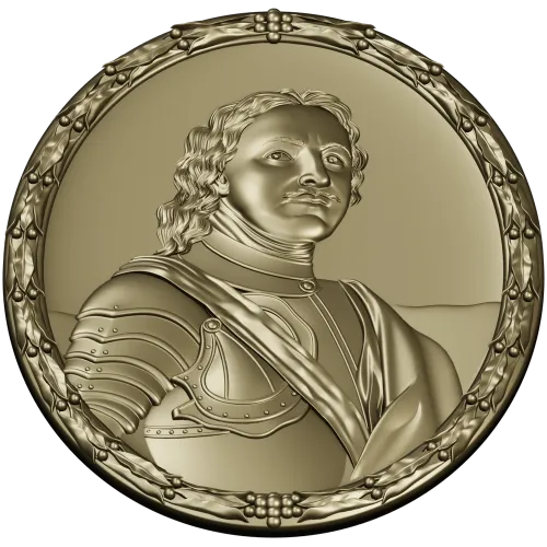 Peter I Oval Medallion - STL Relief for CNC