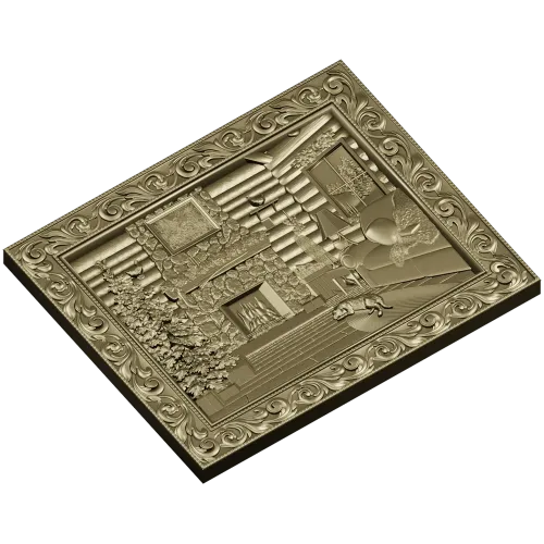 Рождественский камин - 3D модель STL для ЧПУ