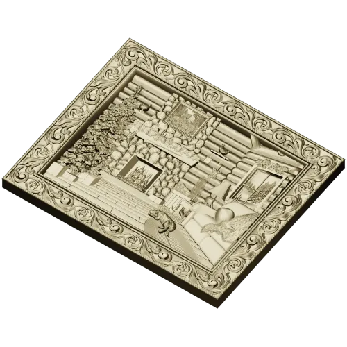Рождественский камин - 3D модель STL для ЧПУ