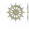 Ship's Wheel Helm - STL 3D Model for CNC Router