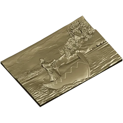 Борис Ольшанский на ладье - рельефная 3D модель STL для ЧПУ