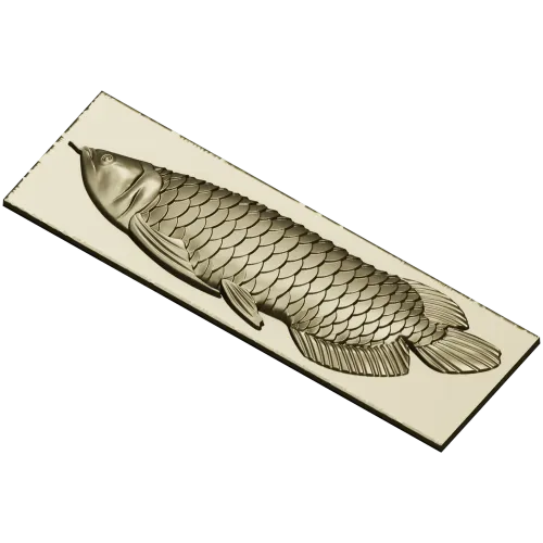 Рельеф арованы - STL 3D модель для ЧПУ