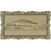 Baroque Sturgeon Relief - STL 3D model for CNC carving