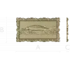 Baroque Sturgeon Relief - STL 3D model for CNC carving