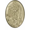 Oval Koi Pond Relief STL for CNC