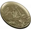 Oval Koi Pond Relief STL for CNC