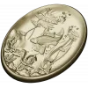 Oval Koi Pond Relief STL for CNC