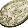 Oval Koi Pond Relief STL for CNC