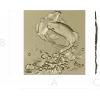 Koi Embrace - high-relief STL panel for CNC