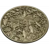 Koi Gate Medallion - detailed 3D STL for CNC milling