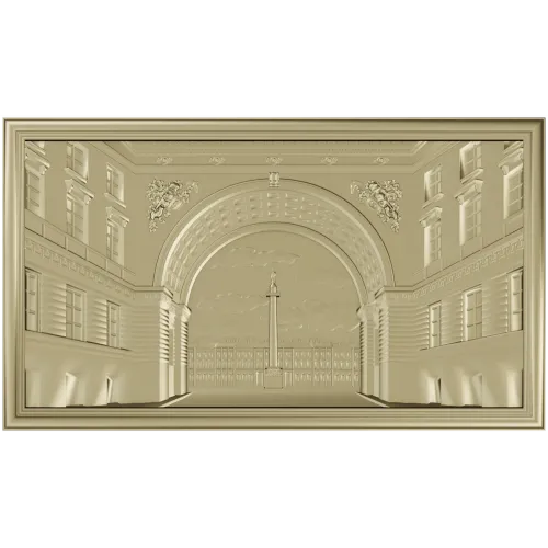 Palace Square arch relief - 3D STL model for CNC