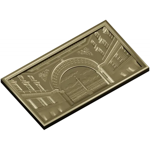 Palace Square arch relief - 3D STL model for CNC