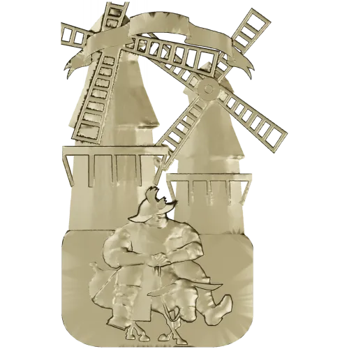3D модель STL - Санчо у мельниц для ЧПУ