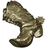 3D модель ковбойского сапога со шпорой (STL для ЧПУ)
