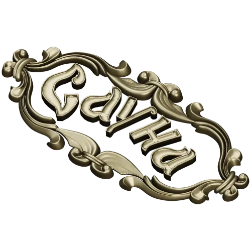 3D модель таблички "Сауна" - декоративная резьба в формате STL