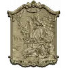 Rococo high-relief panel 3D model - Rendezvous in the Grove (STL for CNC)