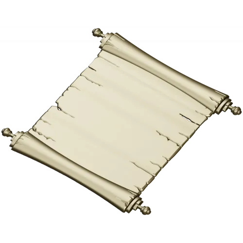 Scroll Relief STL for CNC Router - Aged Parchment Panel