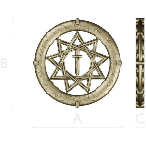 Знак Вечной Звезды - 3D модель STL для ЧПУ