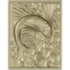Панно "Карп в волнах" - 3D модель STL для ЧПУ
