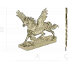 3D модель STL - Пегас на облаках для ЧПУ фрезера