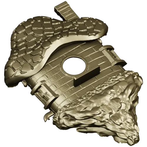 Mosscap Nest - detailed birdhouse 3D model (STL) for CNC milling