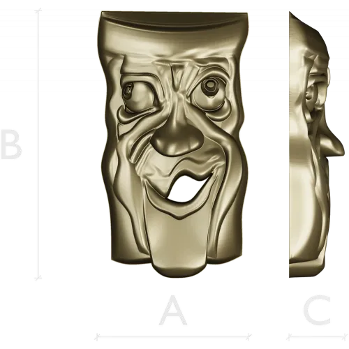 Весёлый Лик - 3D модель STL для ЧПУ