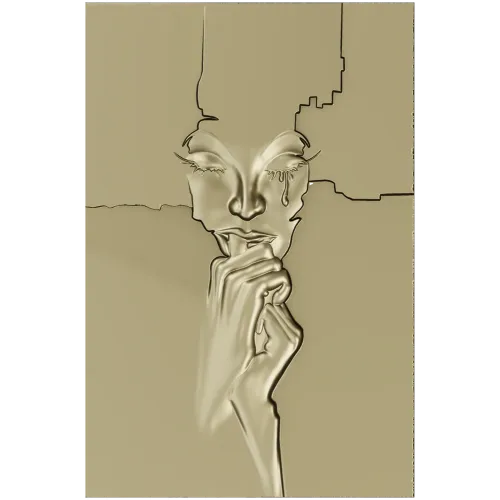 Weeping Fragment - high-relief STL 3D model for CNC milling