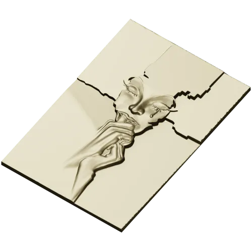 Weeping Fragment - high-relief STL 3D model for CNC milling