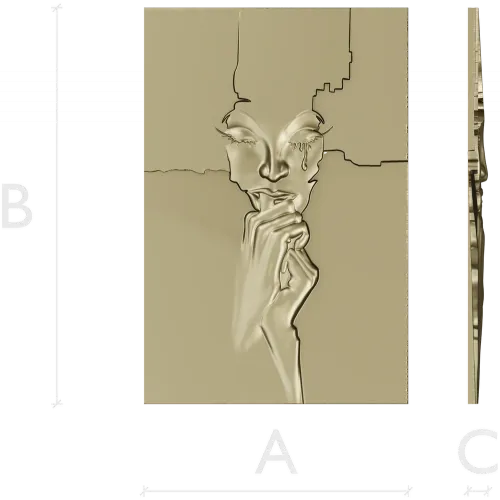 Weeping Fragment - high-relief STL 3D model for CNC milling