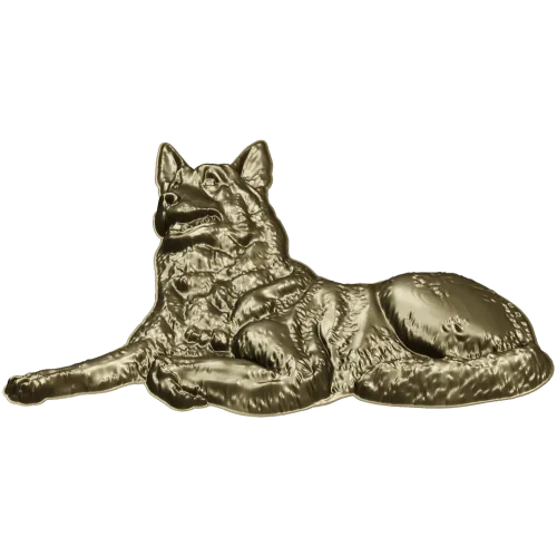 Рельефная 3D модель немецкой овчарки в формате STL для ЧПУ