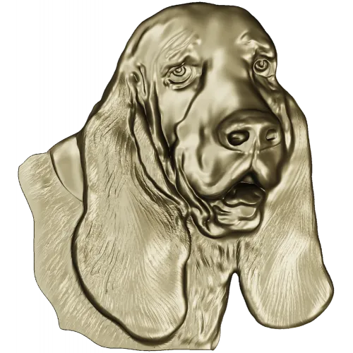 Bloodhound Head Relief STL for CNC
