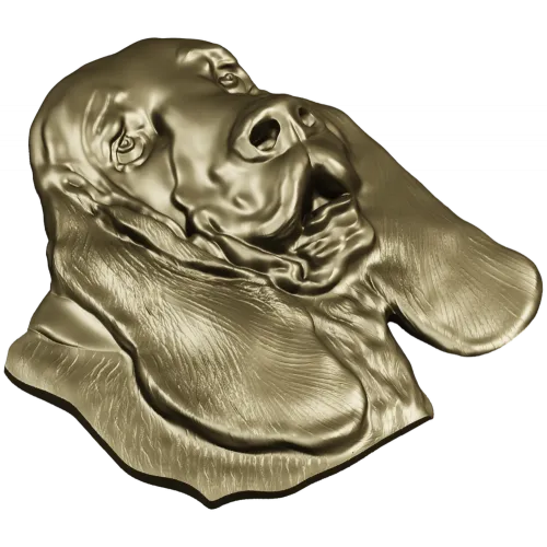 Bloodhound Head Relief STL for CNC