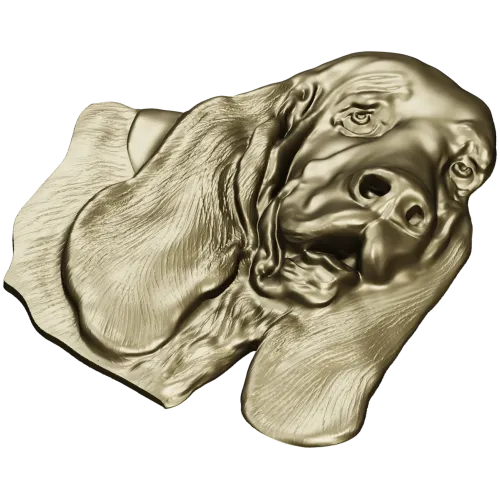 Bloodhound Head Relief STL for CNC
