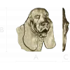 Bloodhound Head Relief STL for CNC
