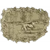 Панно "Собака у озера" - 3D STL модель для ЧПУ