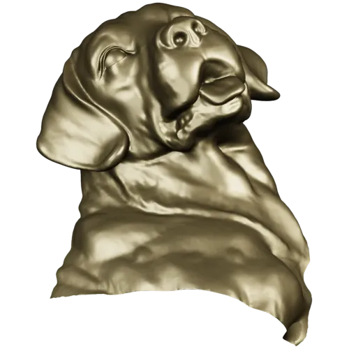 Барельефный бюст лабрадора - 3D модель STL для ЧПУ