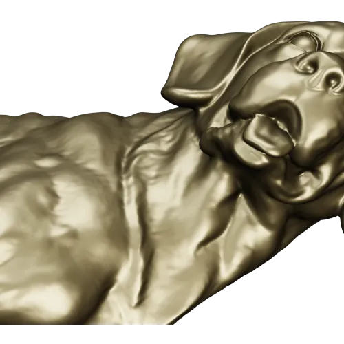 Барельефный бюст лабрадора - 3D модель STL для ЧПУ