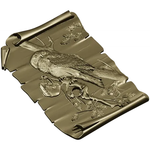 Сова на свитке - 3D модель STL для фрезера