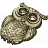Mooncrest Owl - STL 3D model for CNC relief