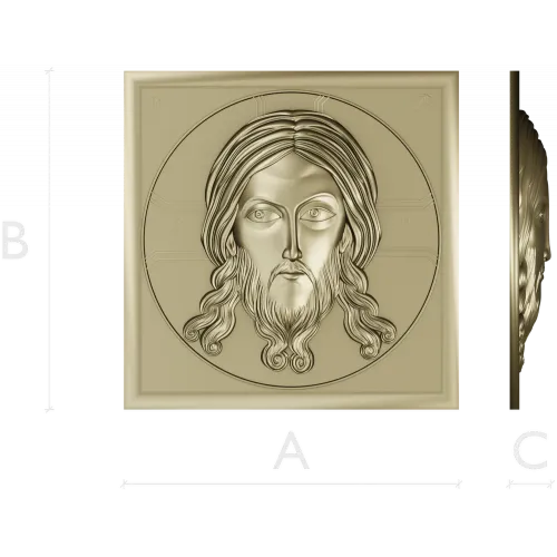 Holy Mandylion - STL 3D model for CNC bas-relief