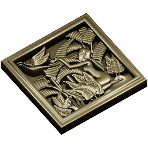 Панно "Песня птиц" - 3D модель STL для ЧПУ