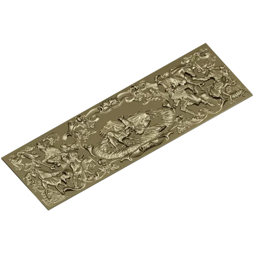 Барочное охотничье панно - 3D модель STL для ЧПУ