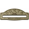 Classic arched mailplate STL 3D model for CNC milling
